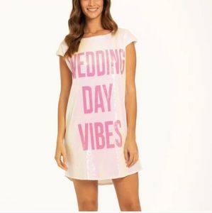 Hayley Paige | Pearl Wedding Day Sequin Dress Large